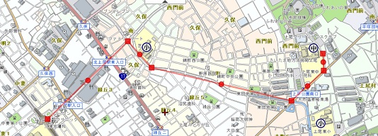 学校までの地図