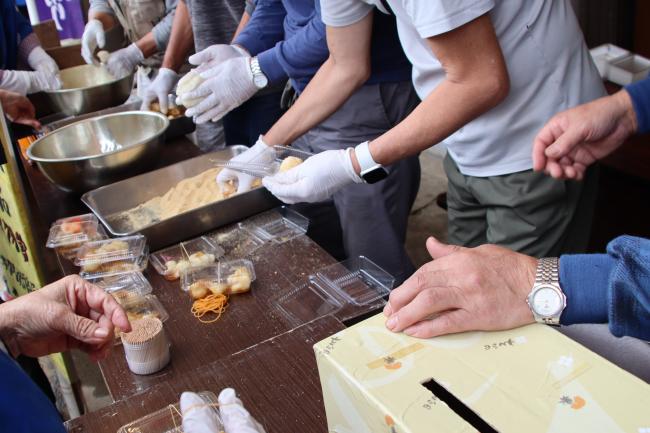 餅の提供