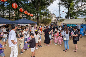 屋台の行列