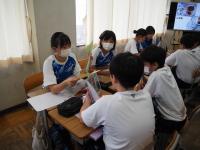 1年2組食育の授業の様子