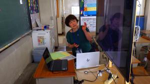 1年3組オンライン授業の様子