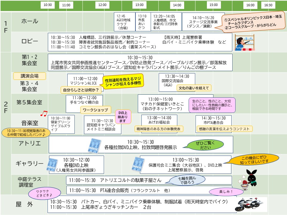 タイムスケジュール