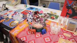 タンザニアのブースの物品