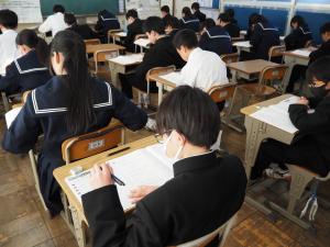 上尾市学力調査の様子