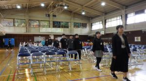 卒業証書授与式予行