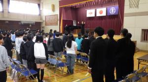 卒業証書授与式予行