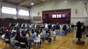 卒業証書授与式予行