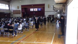 卒業証書授与式予行