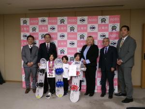 里見家と市長、教育長、瀧澤部長