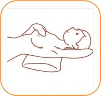 乳がん自己検診(寝ながら)